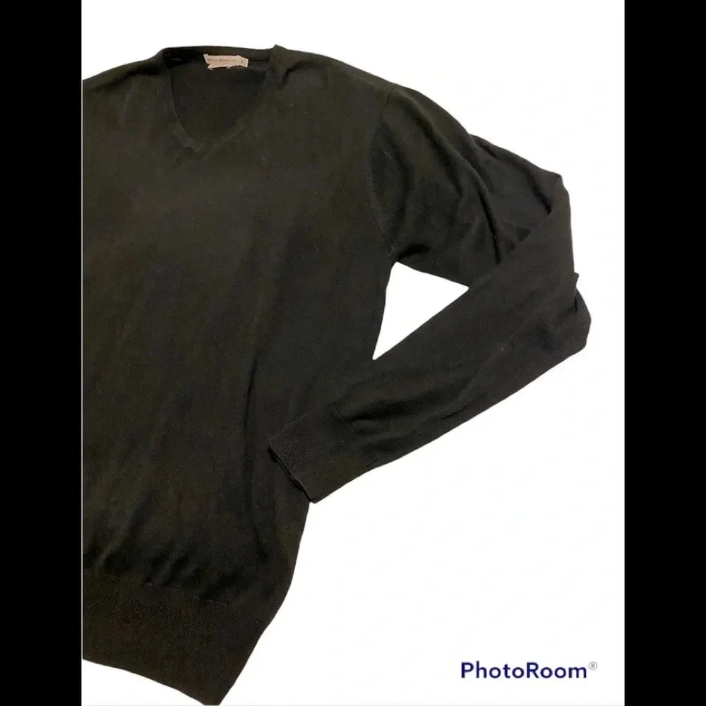 Peter Millar Silk Cashmere Blend V-Neck Sweater Sz XL